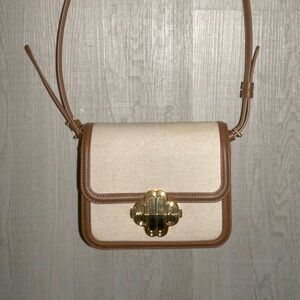 Maje Clover Mini Resort Cotton-blend Crossbody